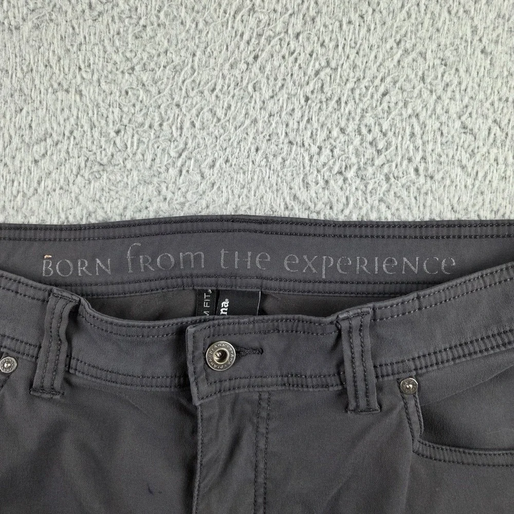 Prana Pants Mens 38x32‎ (36x30) Gray Brion Hiking Outdoor Stretch Slim Fit